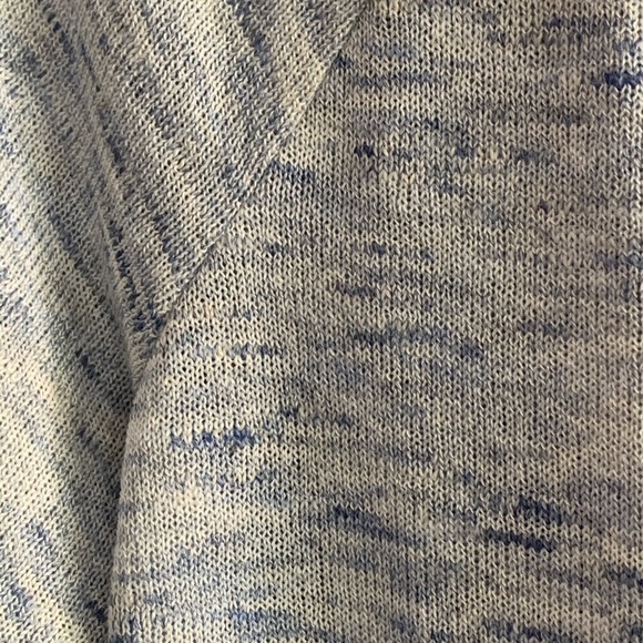 NWT Loft Light Blue Spacedye Open Cardigan Sweater - Picture 6 of 8